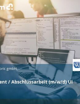 Werkstudent / Abschlussarbeit (m/w/d) UI Design - Tettnang