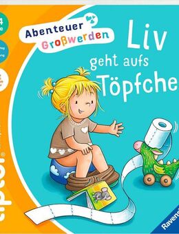 Ravensburger Buch tiptoi® Abenteuer Großwerden - Liv geht aufs Töpfchen, Made in Europe
