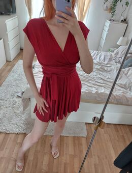 Wickelkleid rot Damen S/M - Bestensee