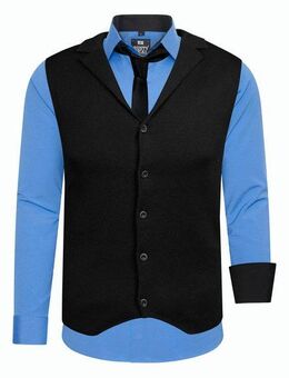 Rusty Neal Langarmhemd bestehend aus Hemd, Weste und Krawatte