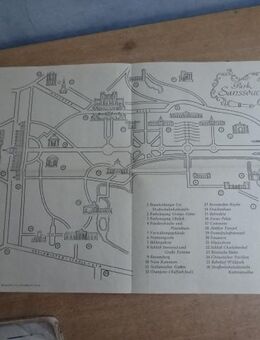 Park Sansoussi , Übersichtskarte , MDI der DDR 1951 - Berlin
