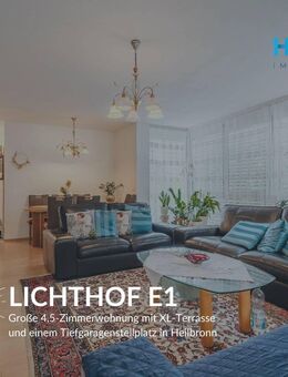 LICHTHOF E1 - Große 4,5-Zimmerwohnung mit XL-Terrasse und einem Tiefgaragenstellplatz in Heilbronn - Heilbronn