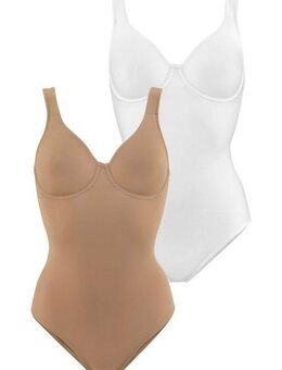 Nuance T-Shirt-Body (2er-Pack) mit Bügel, mit bodyforming Effekt, Shape wear Body, Shaping Body