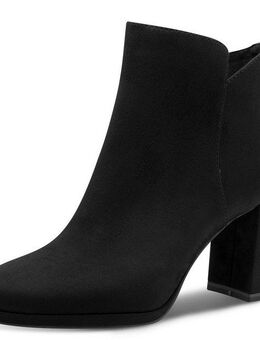 Tamaris Stiefelette, Blockabsatz, Abendschuh, Festtagsschuh in veganer Verarbeitung