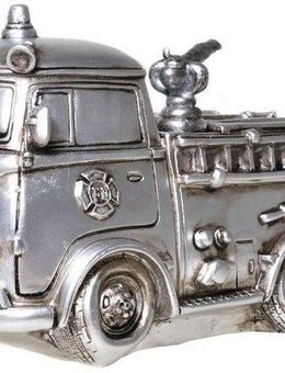 Ambiente Haus Spardose Feuerwehr, silberfarben, (1-tlg), Sparschwein, Retro-Design, ideales Geschenk