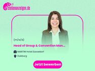 Head of Group & Convention Manager (all gender) - Wuppertal