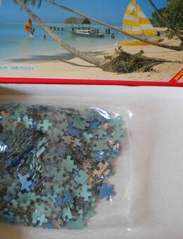 Play Time-Puzzle-Palm Beach of Tobago-300 Teile,ca. 32,5x47 cm - Linnich