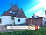 Charmante Doppelhaushälfte in ruhiger Lage | Renovierungsbedürftig | Garten und Doppelgarage! - Böhlen (Sachsen)