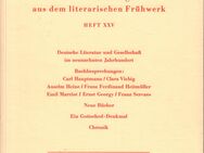 RUDOLF STEINER - VERÖFFENTLICHUNGEN AUS DEM LITERARISCHEN FRÜHWERK Heft XXV - Zeuthen