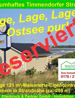 RESERVIERT - Neuwertige 4-Zi.-Komfort-Maisonettewohnung (ca. 200 m zum Strand), Niendorf/Ostsee - Timmendorfer Strand