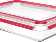 Emsa Frischhaltedose Clip & Close Glas, Glas, Kunststoff, (1-tlg), 3L, stapelbar, gefrier-, backofen-, mikrowellen- und spülmaschinenfest