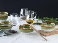 CreaTable Dipschale Cascade, Schale 6-tlg, Steinzeug, (Set, 6-tlg), Rekativglasur, Healthy Food