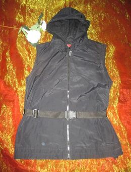 NEU * Edel * stylisch * ärmellose * Kapuzen * Weste * Jacke "HIRSCH." Gr. 36- 38/ S * schwarz * black * Gothic * - Riedlingen