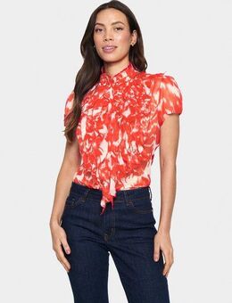 Saint Tropez Rüschenbluse LiljaSZ Crinkle SS Shirt