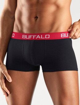 Buffalo Hipster (Packung, 4-St) knapp sitzende Boxershorts mit Kontrastbund aus Baumwollmischung