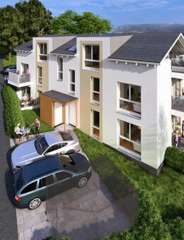 Sinzheim-Vormberg, Neubau - traumhaft schöne 4 Zimmer-Dachwohnung mit Blick in die Rheinebene in 5 Fam.Haus - Sinzheim