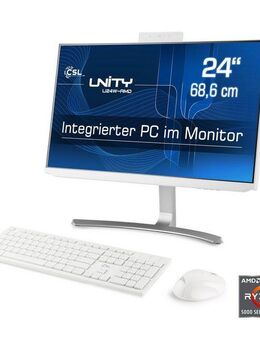 CSL Unity U24-AMD All-in-One PC (24 Zoll, AMD Ryzen 7 5700G, Radeon Graphics, 64 GB RAM, 4000 GB SSD)