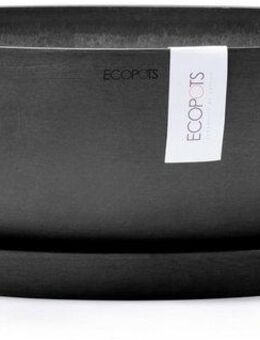 ECOPOTS Blumentopf Vienna 50 Dunkelgrau, für innen und außen: frostsicher, bruchsicher und lichtbeständig