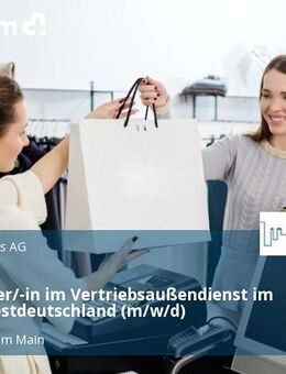 Mitarbeiter/-in im Vertriebsaußendienst im Gebiet Westdeutschland (m/w/d) - Frankfurt (Main)