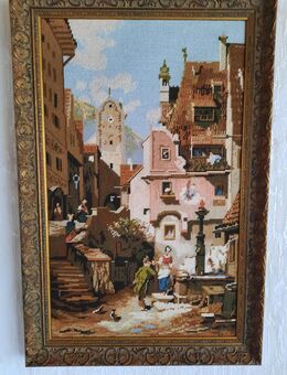 Gobelin , Motiv: Der ewige Hochzeiter (Carl Spitzweg) - Pattensen Zentrum