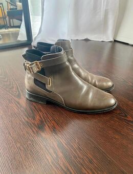 Buffalo Stiefeletten echtes Leder 38 grau - Chemnitz
