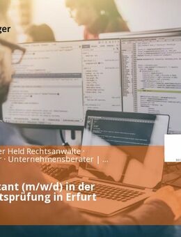 IT-Consultant (m/w/d) in der Wirtschaftsprüfung in Erfurt - Erfurt