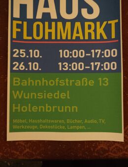 25. und 26.10. Hausflohmarkt in Wunsiedel - Wunsiedel