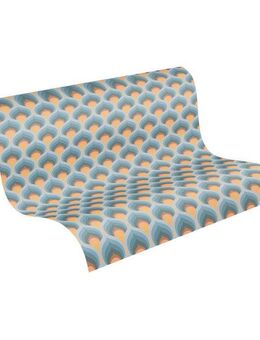 A.S. Création Vliestapete Retro Chic Grafik-Tapete Mustertapete Retro 3D, strukturiert, matt, (1 St), Vintage Vliestapete für Schlafzimmer Küche Wohnzimmer Grafik Design