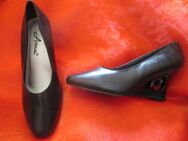 NEU * Ausgefallen * Rokoko- Style * Wedges * Keilabsatz * Pumps * Schuhe "Annie" Gr. 36,5 * 4,5 - 3½ * 36½ * schwarz * Gothic * - Riedlingen