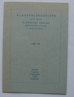 Werbeheft „Klassenlesestoffe aus dem G. Freytag Verlag“ 1968/69 - Münster