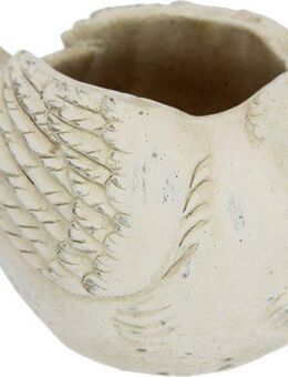 I.GE.A. Pflanzkübel Zement-Pflanztopf Vogel (1 St), Kübel Blumenkübel Pflanzgefäß für Sukkulenten Gartendeko Terrassendeko