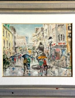 Impression. Ölgemälde GERHARD KÖHNE (1935), Mönchgasse in Berlin-Spandau!! - Berlin