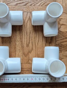 4 Kunststoff Eckwinkel Durchmesser 35 mm - Putzbrunn