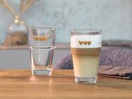 LEONARDO Latte-Macchiato-Glas Gläser-Set SOLO, mit Herzmotiv, Glas, 410 ml, 6-teilig