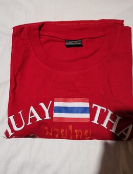 T-Shirt 4XL aus Thailand mit Muay Thai - Motiv * Hand made * wie neu - Neufahrn (Freising)