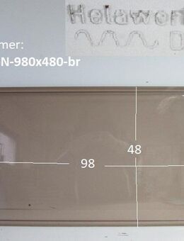 Wohnwagenfenster HelawerkSR D632 ca 98 x 48, Fendt / Tabbert, braun, neue Ware mit Lagerspuren - Schotten Zentrum