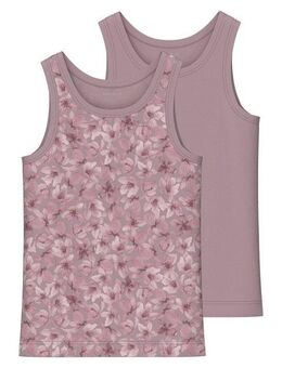 Name It Unterhemd NMFTANK TOP 2P MAUVE FLOWER NOOS (Packung, 2-St)
