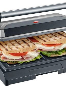 Severin Kontaktgrill KG 2394, 800 W, antihaftbeschichtete Grillplatten,inkl. Fettauffangschale