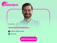 Technischer Redakteur (m/w/d) - Duisburg