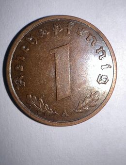 1 Reichspfennig 1939 „A“ Kursmünze Deutsches Reich 3. Reich 2.Weltkrieg - Münster (Hessen)
