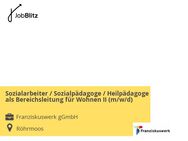 Sozialarbeiter / Sozialpädagoge / Heilpädagoge als Bereichsleitung für Wohnen II (m/w/d) - Röhrmoos