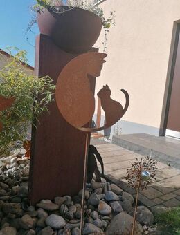 Gartenstecker "Katze mit Kitten" - Kraftisried