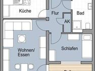 2 Zimmerwohnung mit Balkon - Frankfurt (Main)