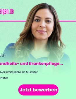 Gesundheits- und Krankenpfleger (gn*) als Stationsleitung Kardiologische Regelstation (17 A Ost) - Münster