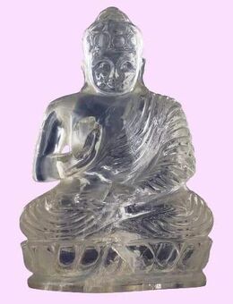 Buddha aus Bergkristall 16 x 11 cm - Grebenhain