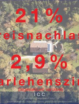 Preisnachlass - 21% - Baudarlehen ab 2,9% Landsitz (ehemaliges Sacherl) in Alleinlage Wald und Wiesen - Nähe Osterhofen - Osterhofen