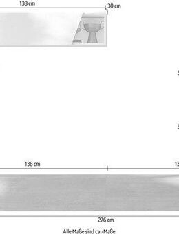 INOSIGN Wohnwand Infinity, 6tlg. Breite 276 cm, moderne Mediawand, (6-St), (2x Lowboard hängend, 2x Hängewürfel, Hängeschrank, Würfelregal Set)