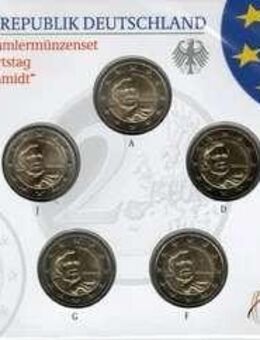 5 x 2 Euro Gedenkm.BRD 2018 Länderserie Berlin "Schloss Charlottenburg" St,Neu,OVP im Blister - Büren