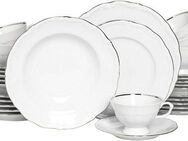 CreaTable Kombiservice Maria Theresia, Kombi-Service 30-tlg (30-tlg), 6 Personen, Porzellan, Traditionelle Porzellanform