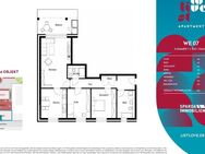 Neubau: Lichtdurchflutete 3-Zimmer-Wohnung mit separater Küche und Balkon - Hannover